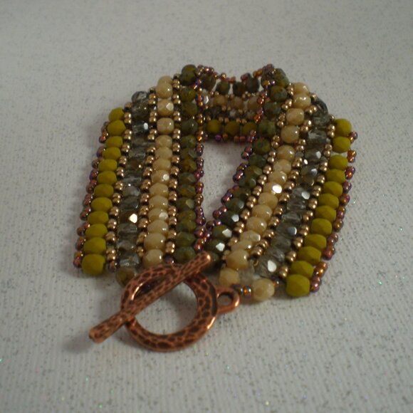 Chartreuse Ribbon Candy Bracelet - Picture 2 of 4